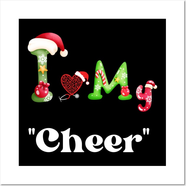 Xmas with "Cheer" Wall Art by Tee Trendz